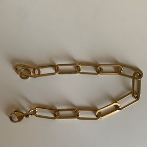Stainless steel gold bracelet